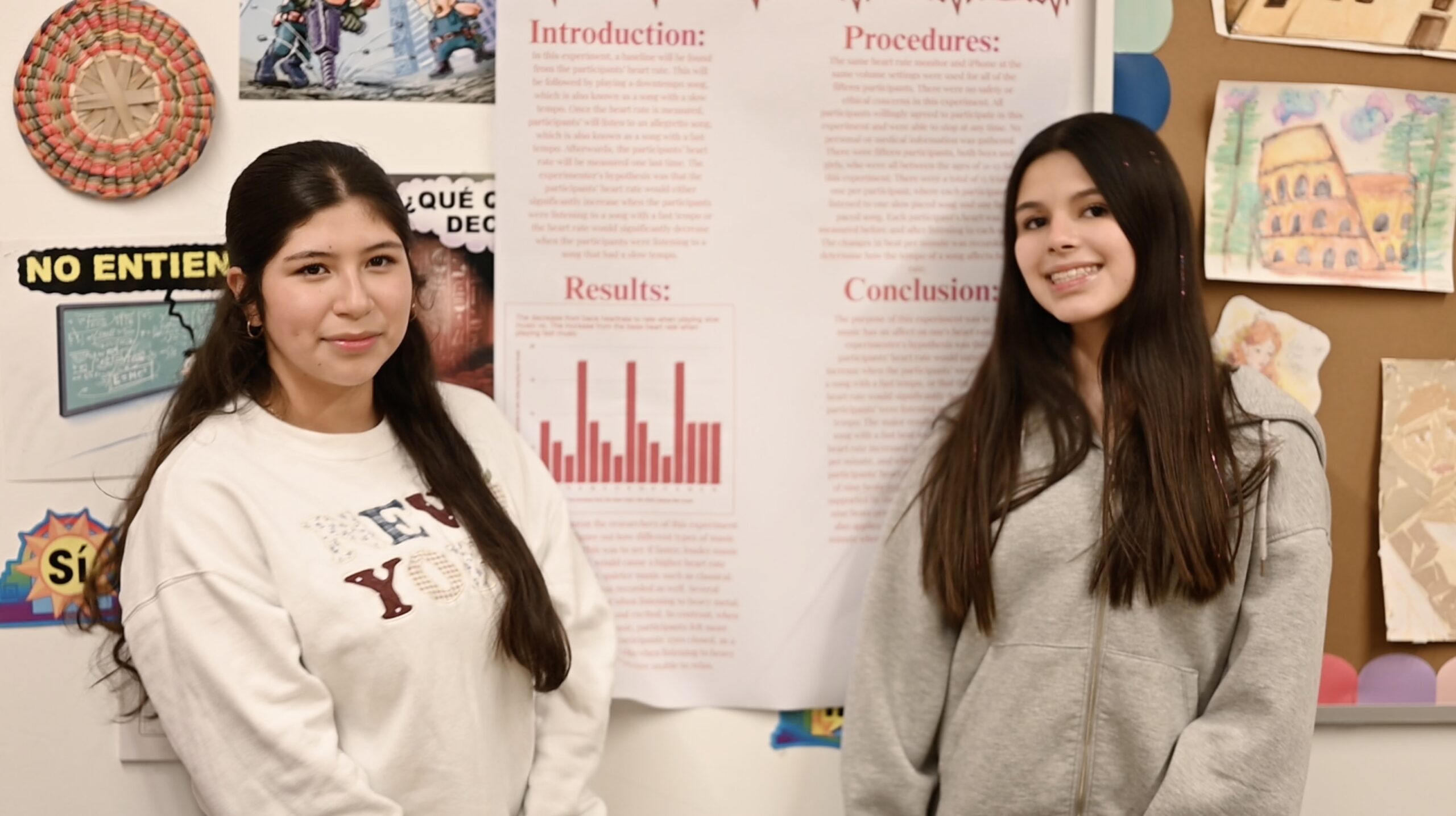 Students presenting at the Science Fair
