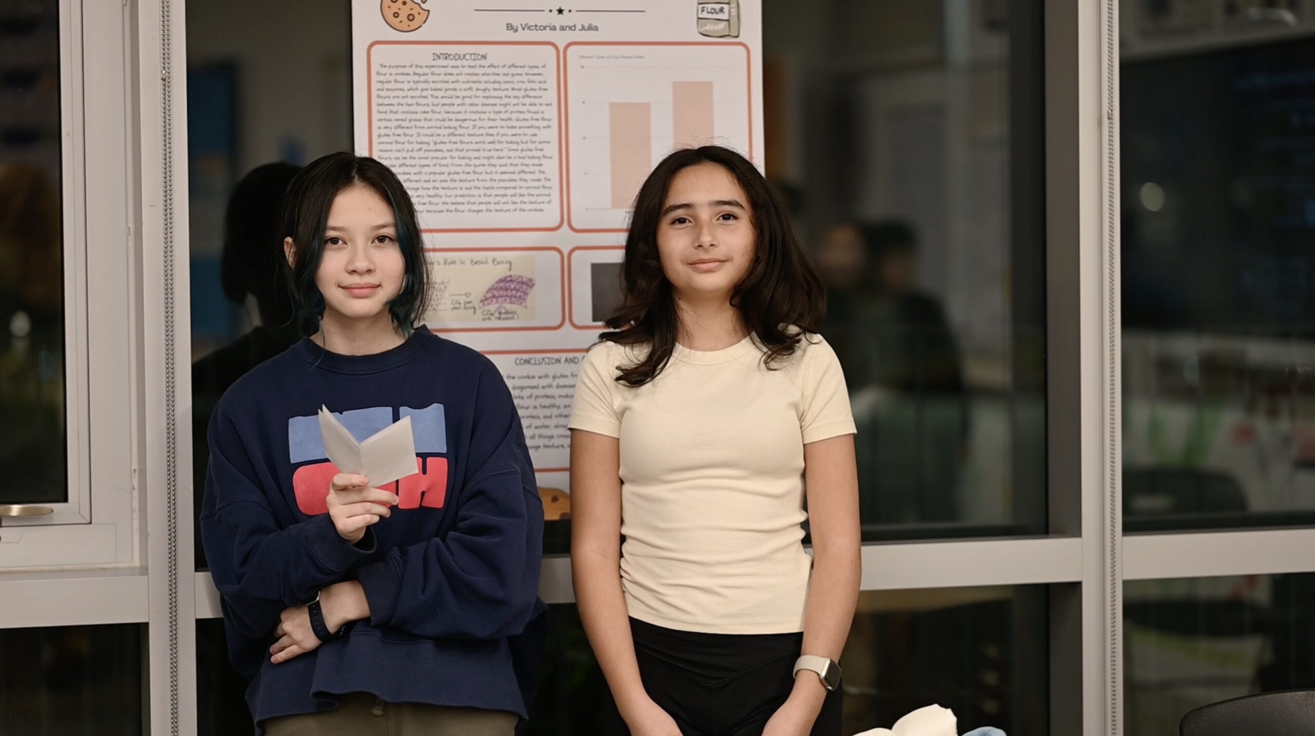 Students presenting at the Science Fair