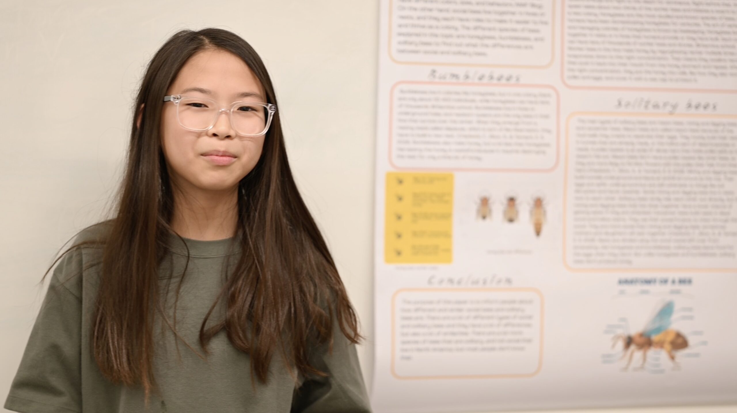 Student presenting at the Science Fair