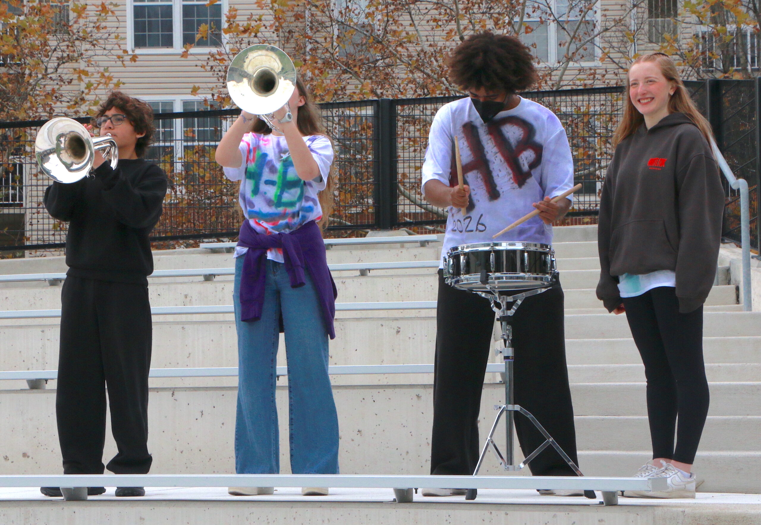 Student band at the Turkey Bowl