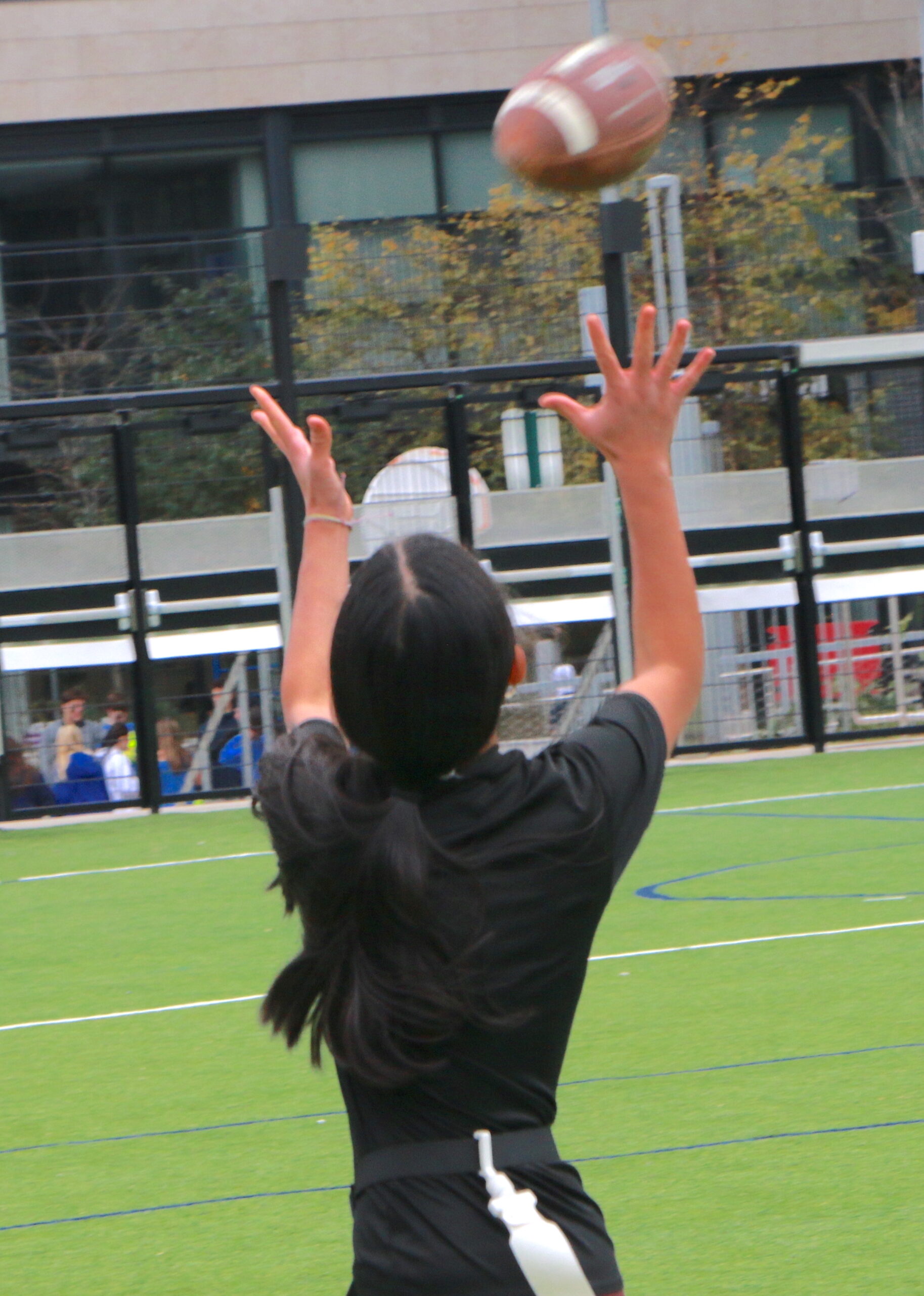 Students competing in the Turkey Bowl