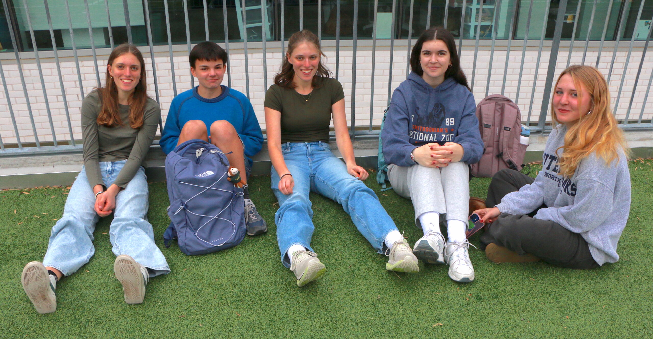 Students watching the Turkey Bowl