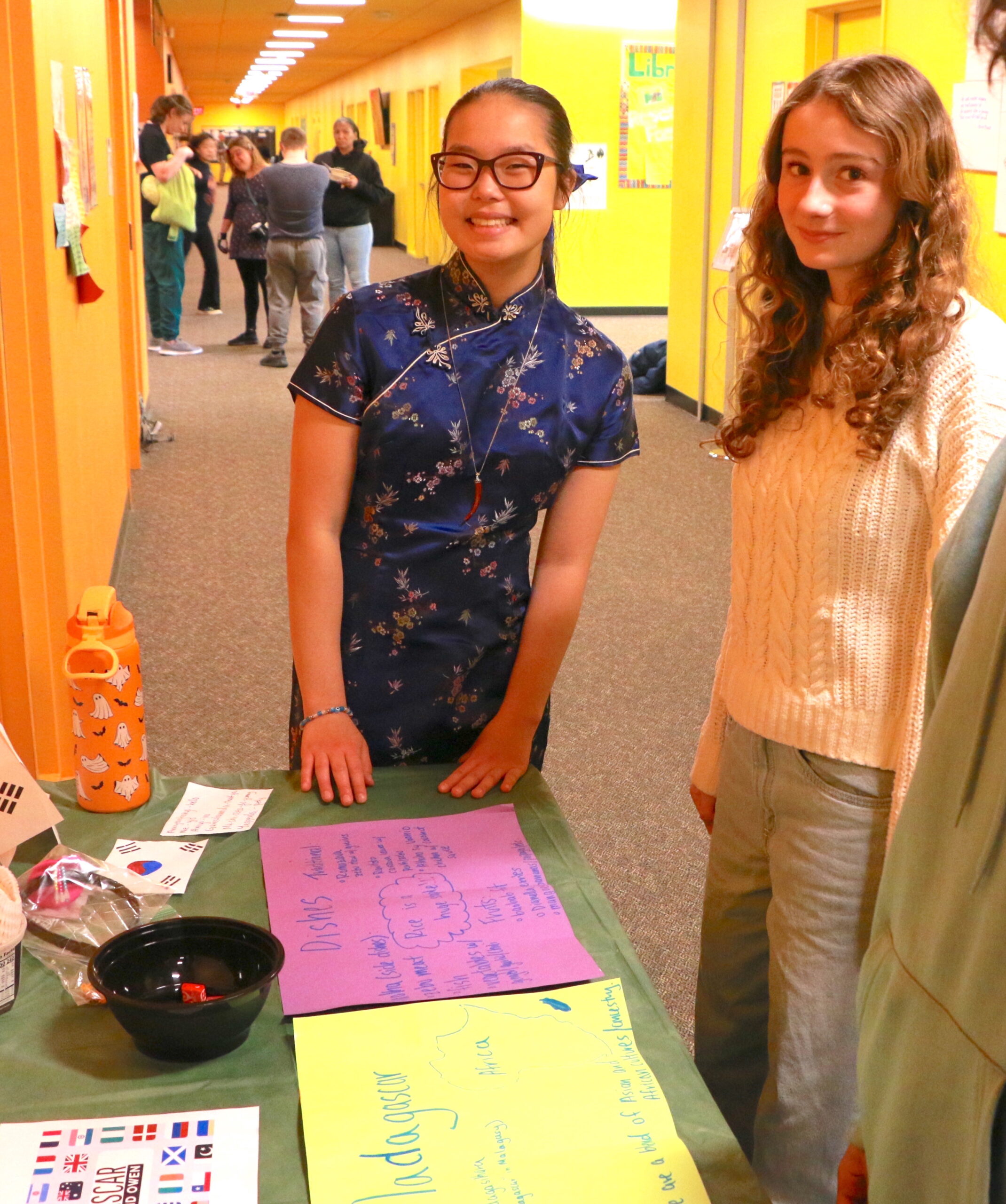 Students participating in the Culture Fair