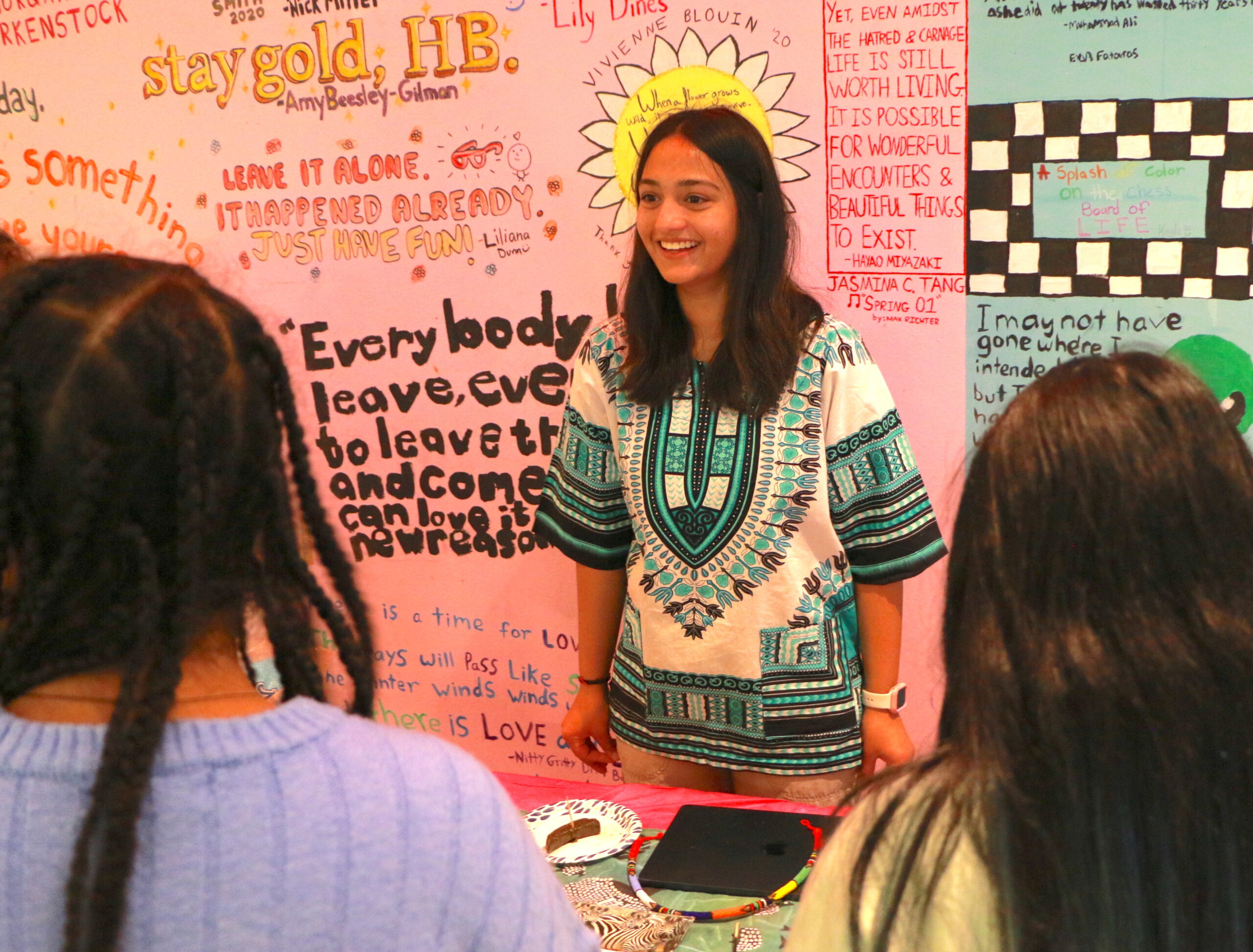 Students participating in the Culture Fair