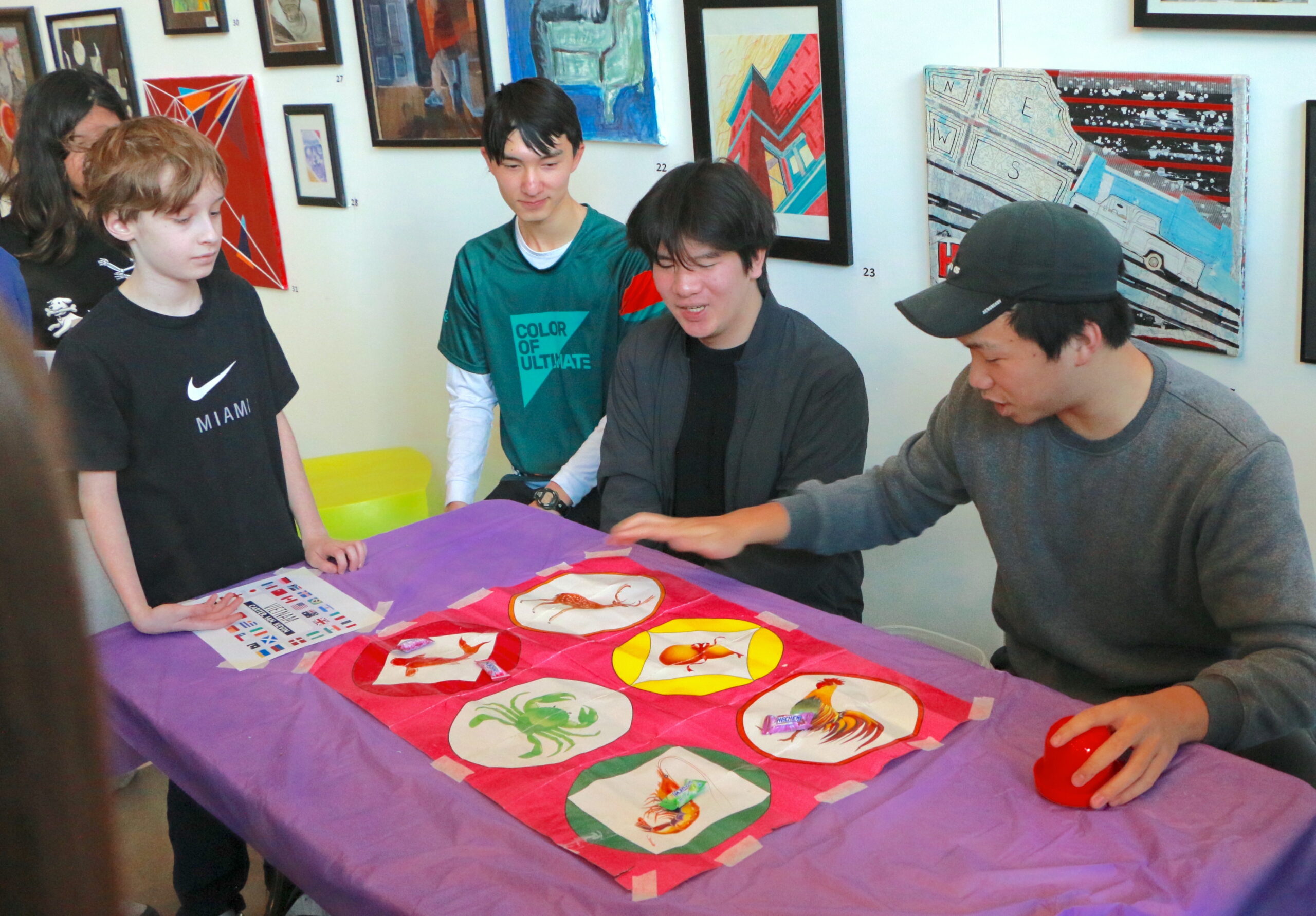 Students participating in the Culture Fair