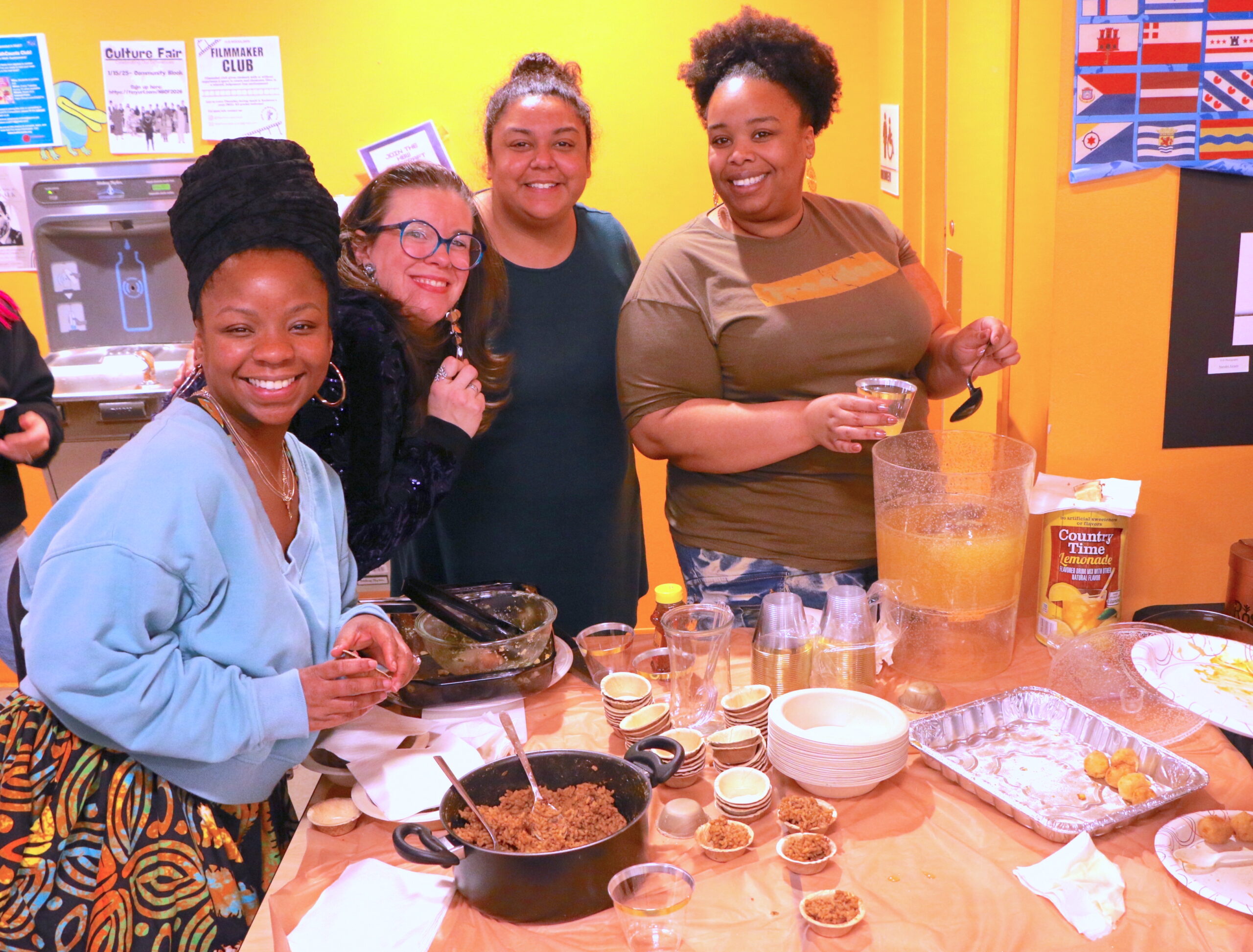 Teachers participating in the Culture Fair