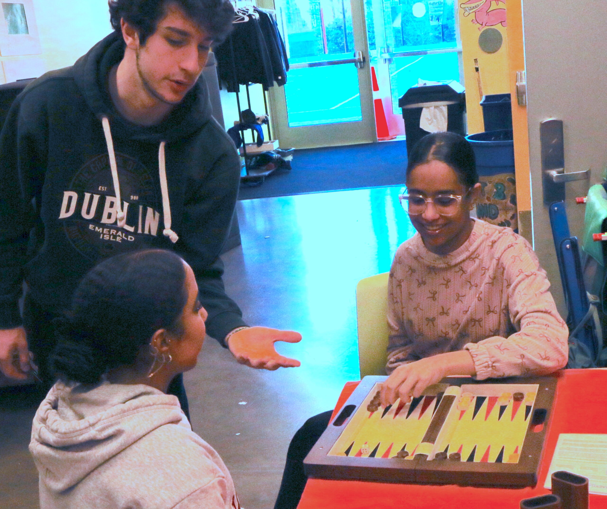 Students participating in the Culture Fair