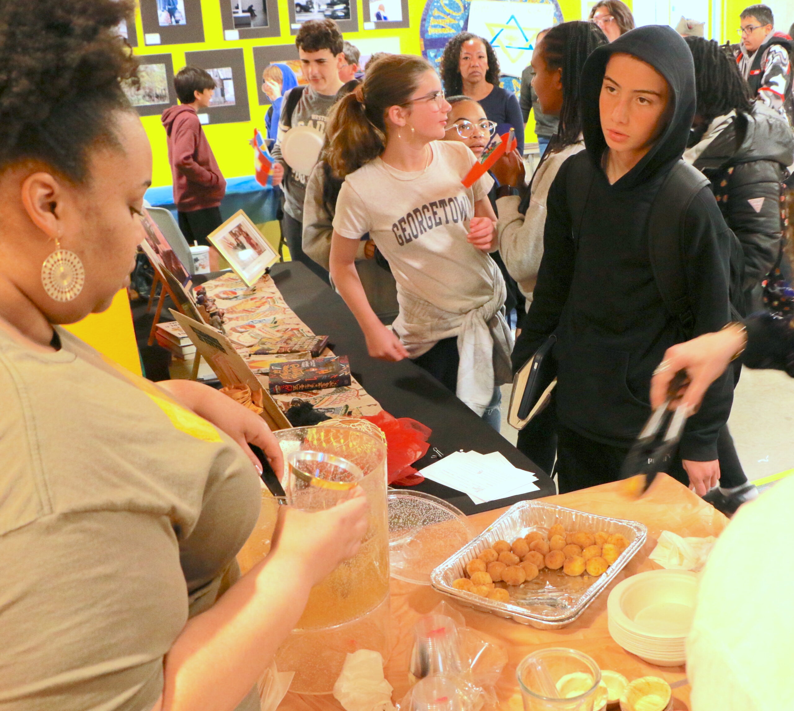 Students participating in the Culture Fair