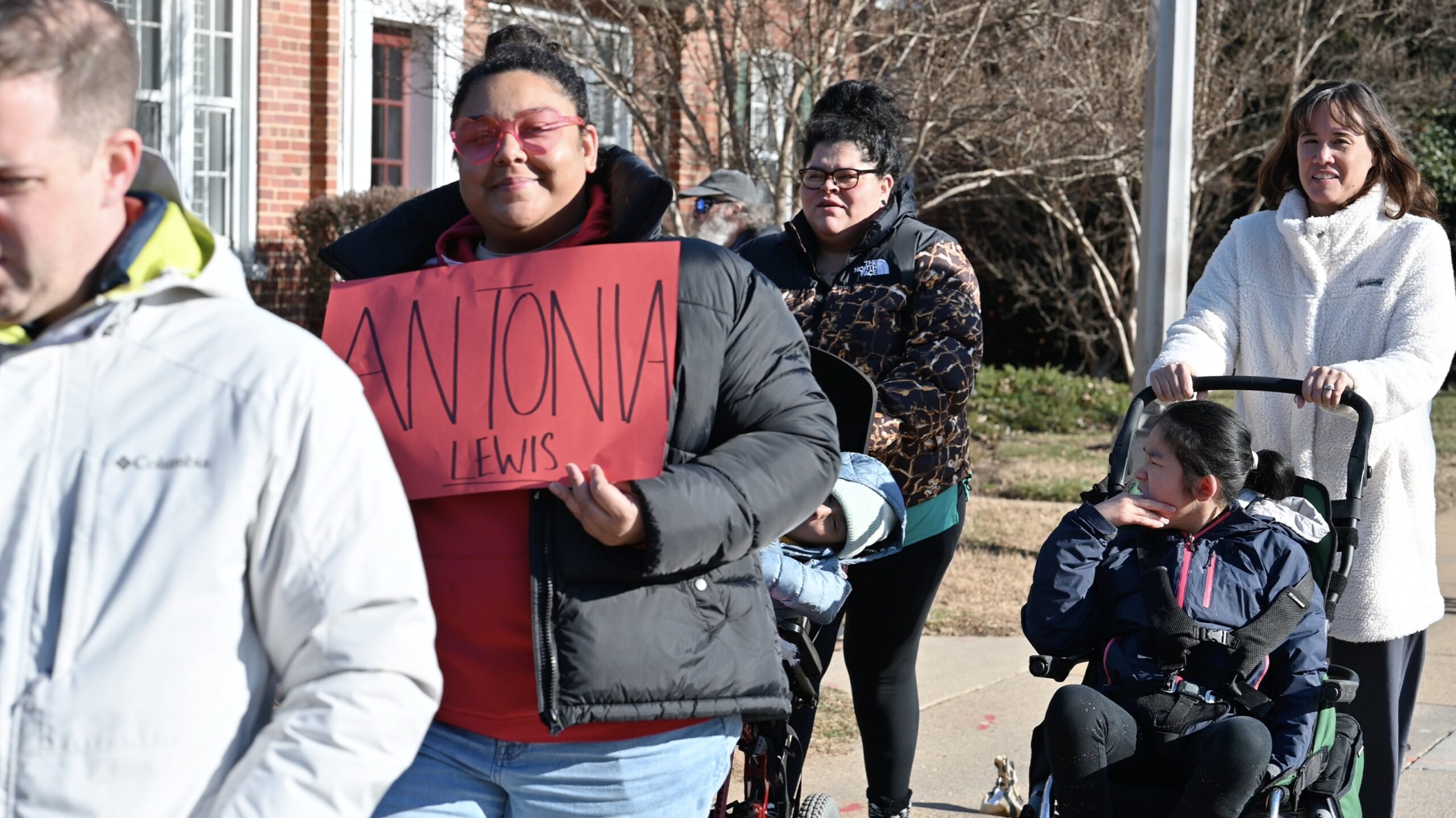 Students and teachers participating in the MLK Jr. Legacy Peace Walk