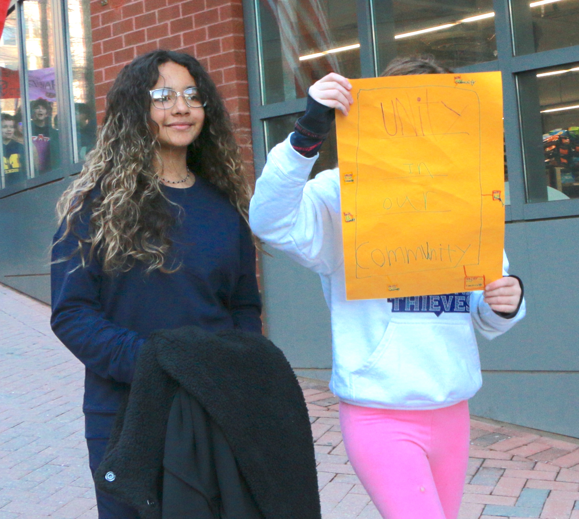 Students and teachers participating in the 1st Annual MLK Jr. Legacy Peace Walk