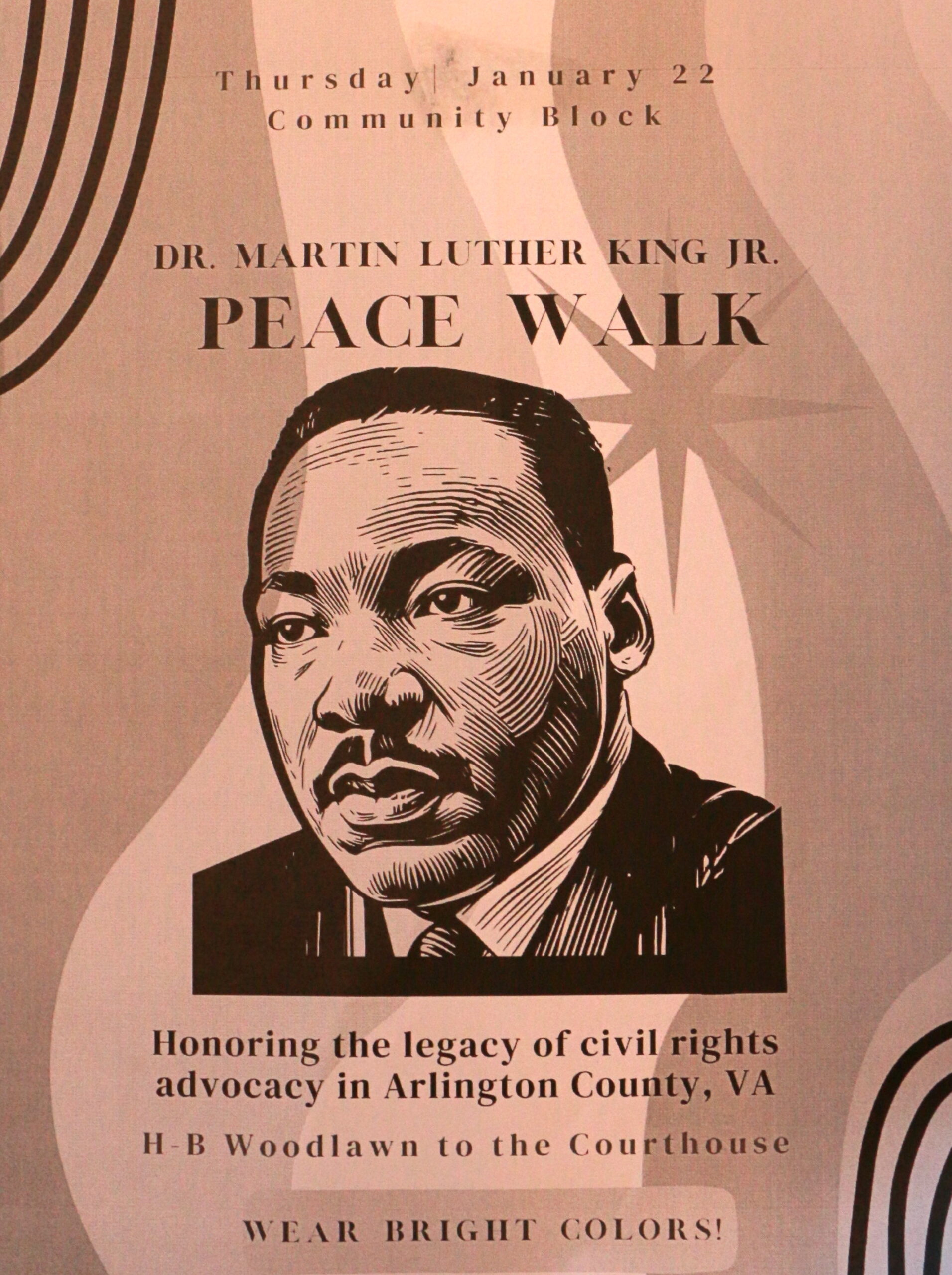 MLK Jr. Legacy Peace Walk Flier